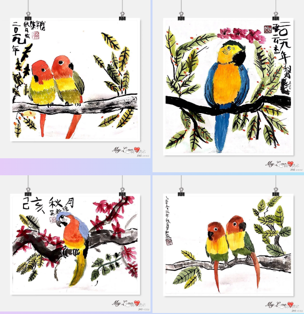 樹華美術國畫書法班作品