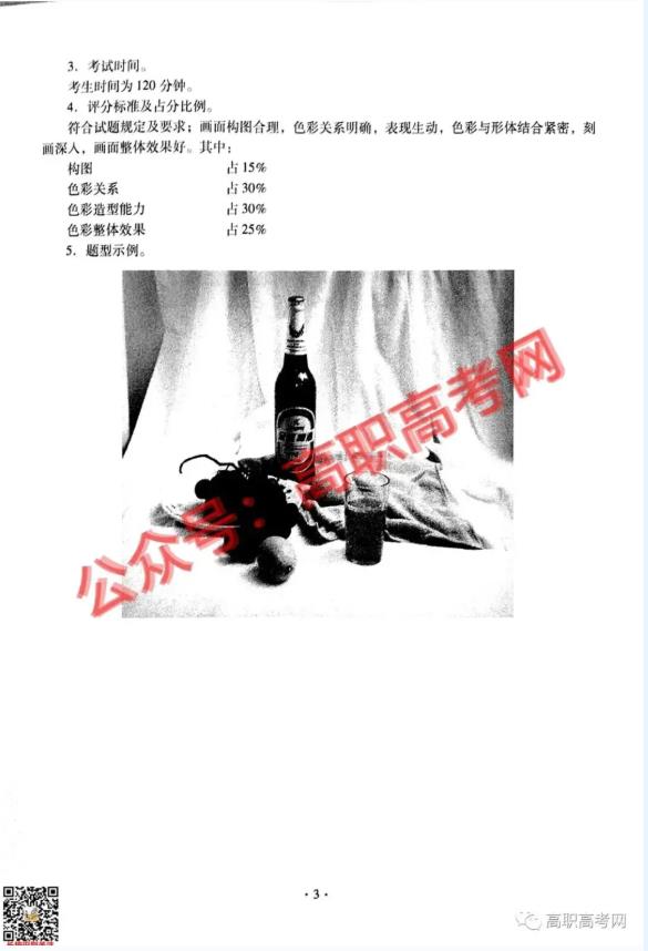 技能證書 | 美術高職高考詳解，附2021年高職高考《美術基礎》考試說明及樣題